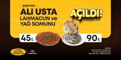 Konya Ali Usta Lahmacun ve Yağ Somunu