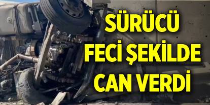 Bursa'daki sürücü feci şekilde can verdi