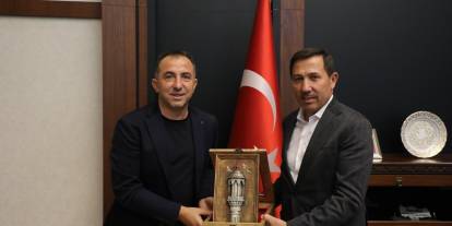 Recep Uçar ve Başkan Kılca'dan Konyaspor sohbeti!