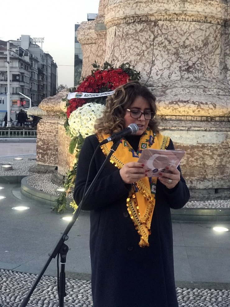Türk tarihinin ilk kadın mitinginin yüzüncü yılı Taksim’de kutlandı