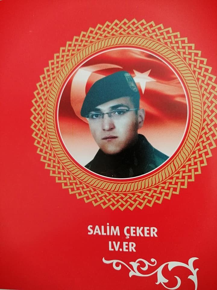 Şehit Er Salim Çeker, şehadetinin 13. seneyi devriyesinde yad edildi