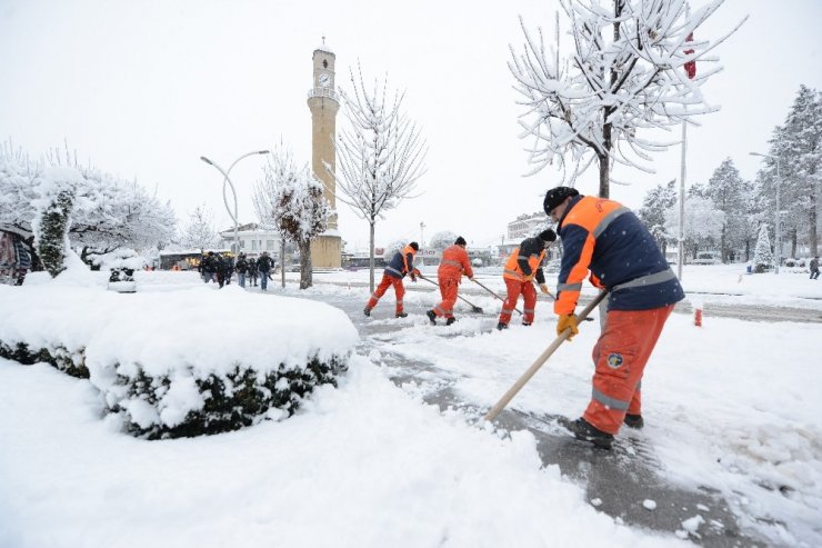 Çorum Belediyesi karla mücadele eylem planı hazırladı