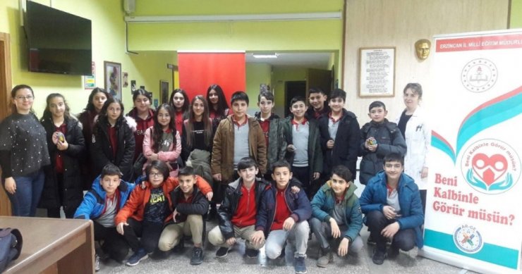 Erzincan’da "Beni Kalbinle Görür müsün" projesi devam ediyor