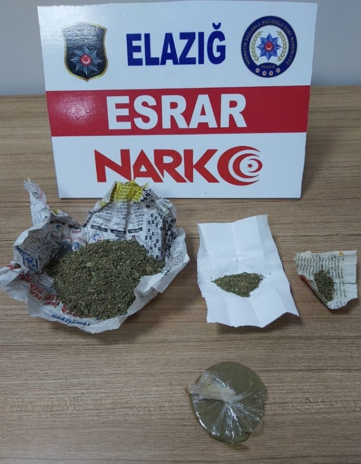 Elazığ’da uyuşturucu ile mücadele: 1 tutuklama