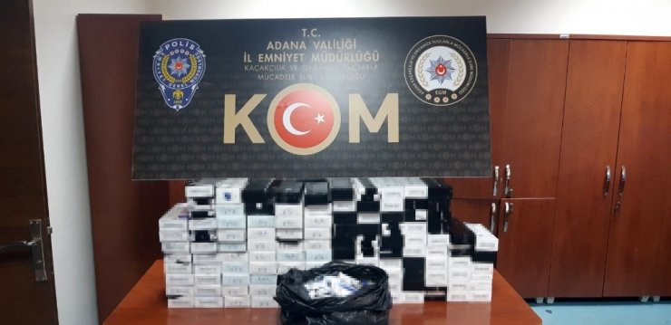 Adana’da kaçak sigara operasyonu