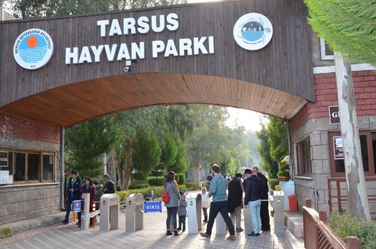 Tarsus Hayvan Parkını hafta sonunda 5 bin 500 kişi gezdi
