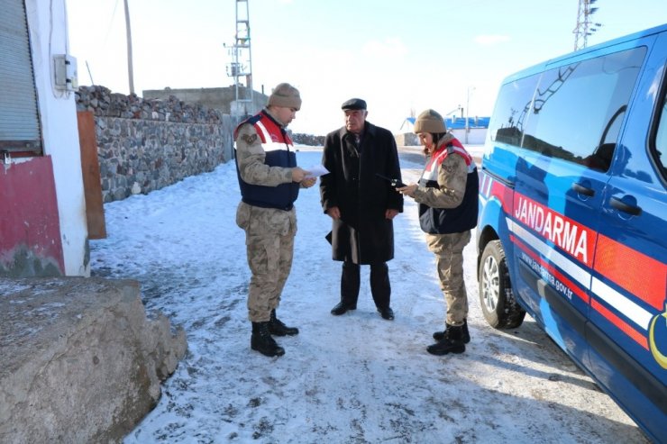Kars’ta Jandarma’dan huzur güven uygulaması