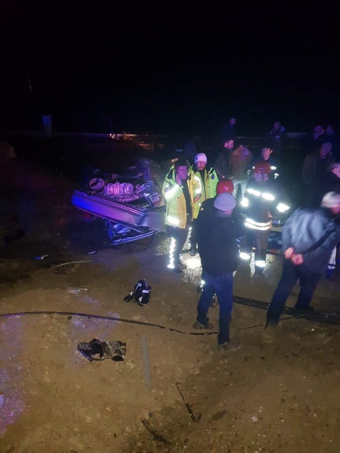 Konya’da araç takla attı: 1 ölü