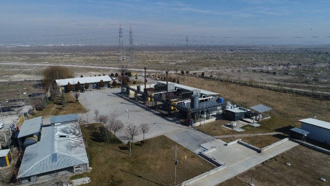 Konya’da metan gazından 1 yılda 78 milyon kilowatt elektrik üretildi