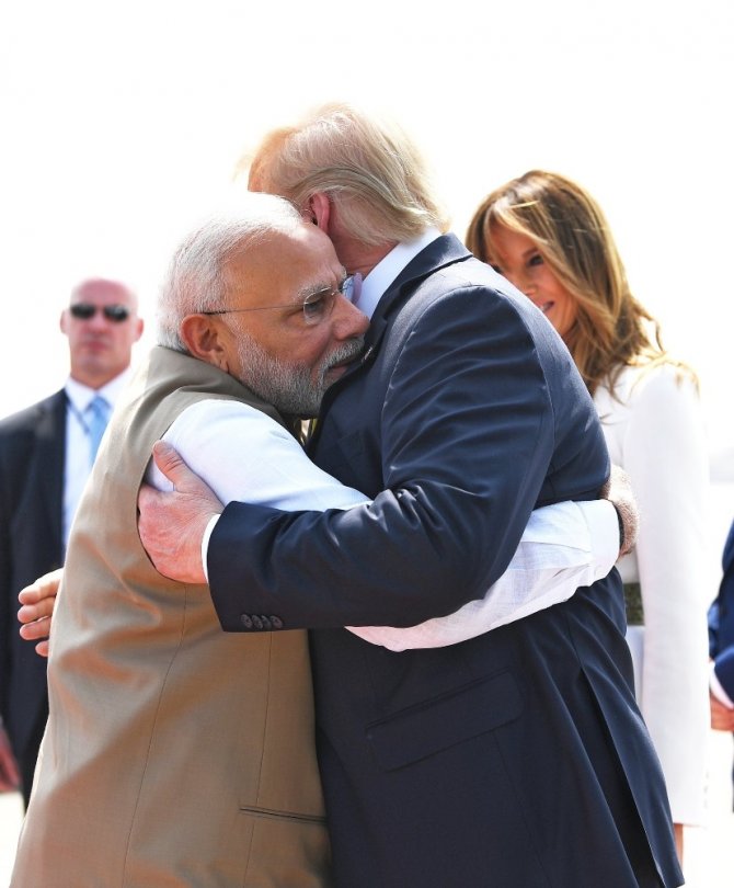 ABD Başkanı Trump, ilk resmi ziyareti için Hindistan’da