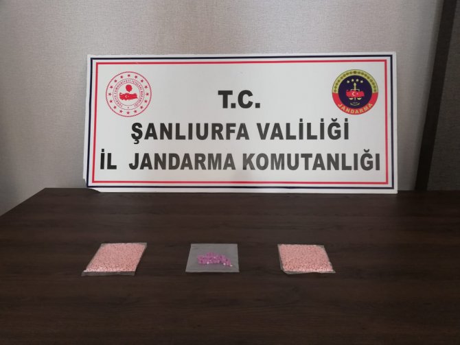 Şanlıurfa’da 1350 uyuşturucu hapa 1 tutuklama
