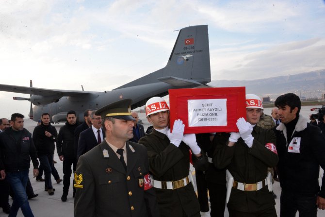 Şehit Ahmet Saygılı'nın cenazesi Kahramanmaraş'a getirildi