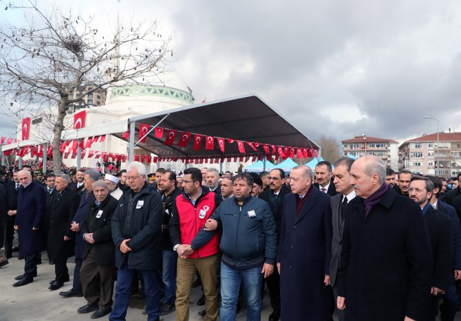 Cumhurbaşkanı Erdoğan Şehit Baysal'ın cenaze törenine katıldı