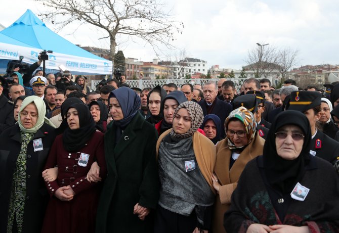 Cumhurbaşkanı Erdoğan Şehit Baysal'ın cenaze törenine katıldı