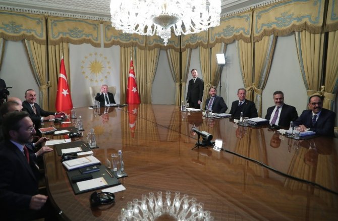 Cumhurbaşkanı Erdoğan Avrupa liderleriyle telekonferansla görüştü