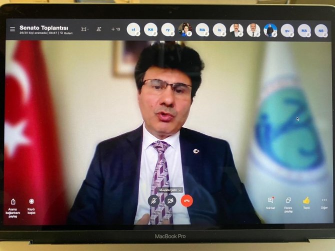 Üniversite Senatosu’ndan online toplantı