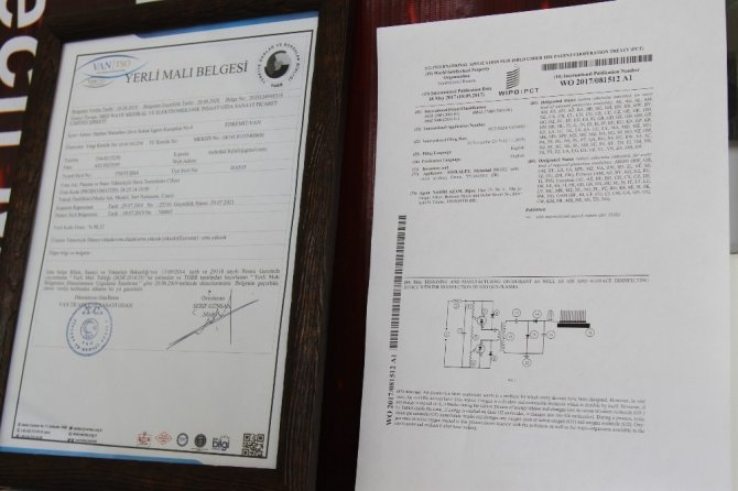 Korona virüsüne karşı ortam dezenfekte cihazı Van’da üretildi