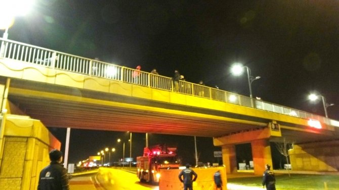 İstanbul’dan geldi intihar etmek için köprüye çıktı