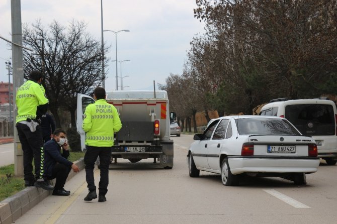 Kırıkkale’de trafik kazası : 1 yaralı