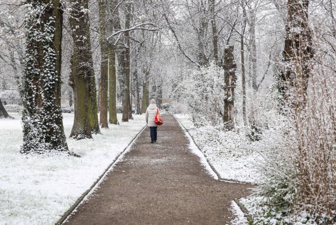Almanya’da kar yağışı sokakları beyaza bürüdü