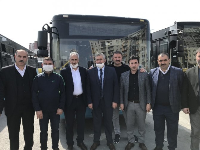 İstanbul’da Özel Halk Otobüslerinde korona virüs önlemi