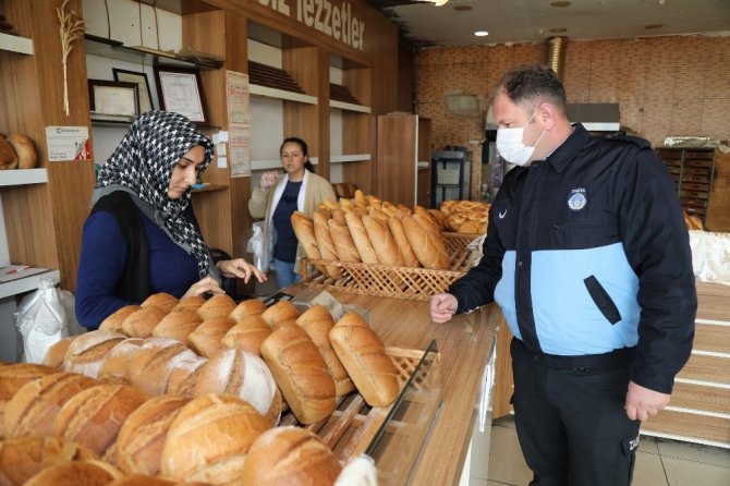 Gaziemir’de ekmek fırınlarına korona virüs denetimi