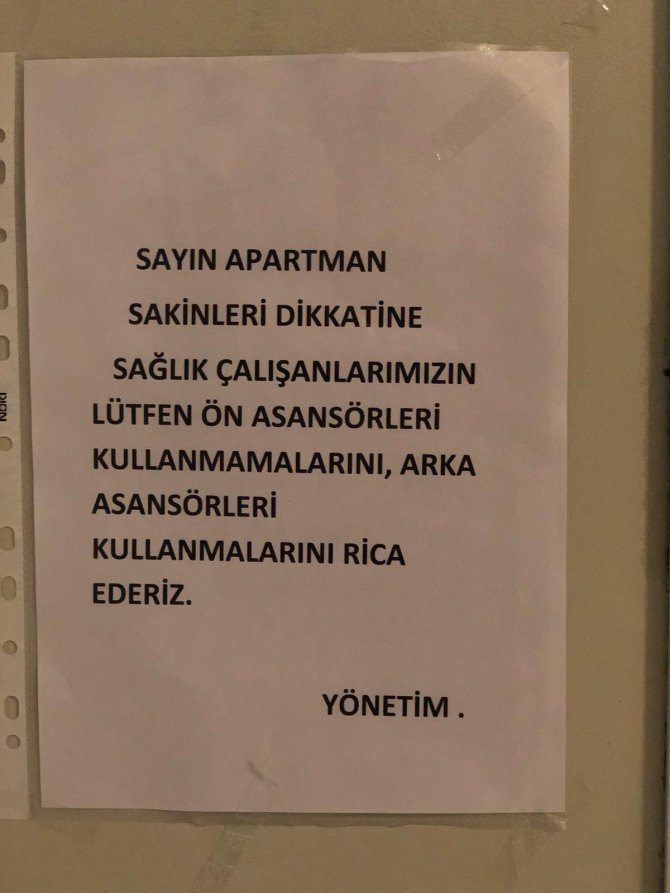 Sinop'ta sitede sağlık çalışanlarına tepki çeken uygulama