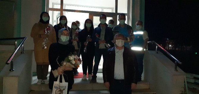 Osmancık’ta sağlık çalışanlarına alkışlı destek