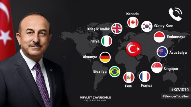 Bakan Çavuşoğlu'ndan haritalı paylaşım: Birlikte yeneceğiz