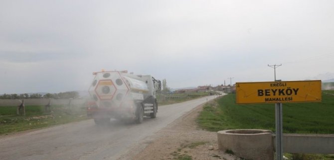 Ereğli’de dezenfekte çalışmaları 87 mahallede sürüyor