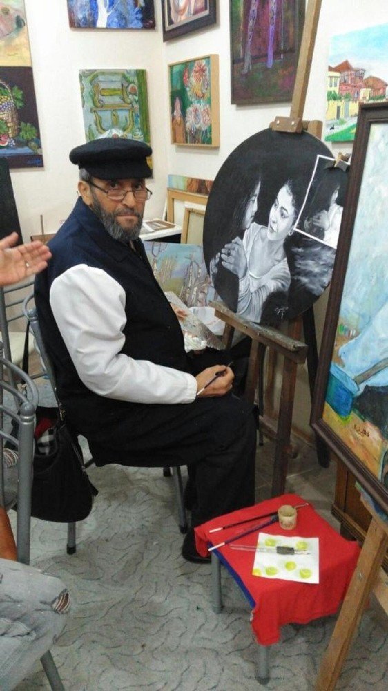 Veysel Kubat 51. Sanat yılında çizmeye devam ediyor