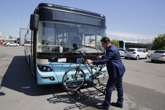 Buyuksehir Den Otobuslere Bisiklet Tasima Aparati