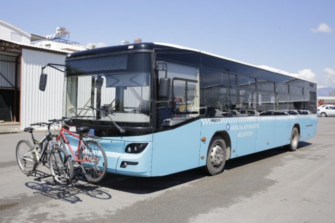 Buyuksehir Den Otobuslere Bisiklet Tasima Aparati