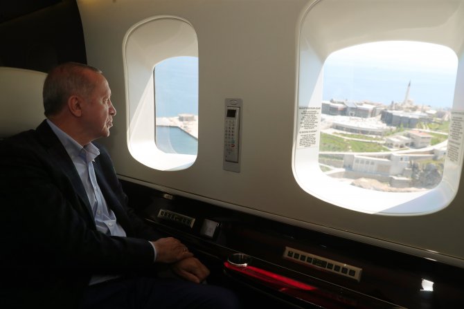 Erdoğan Yassıada'yı havadan inceledi