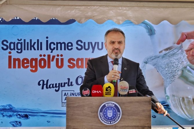 Bursa'nın İnegöl ilçesi sağlıklı içme suyuna kavuşuyor