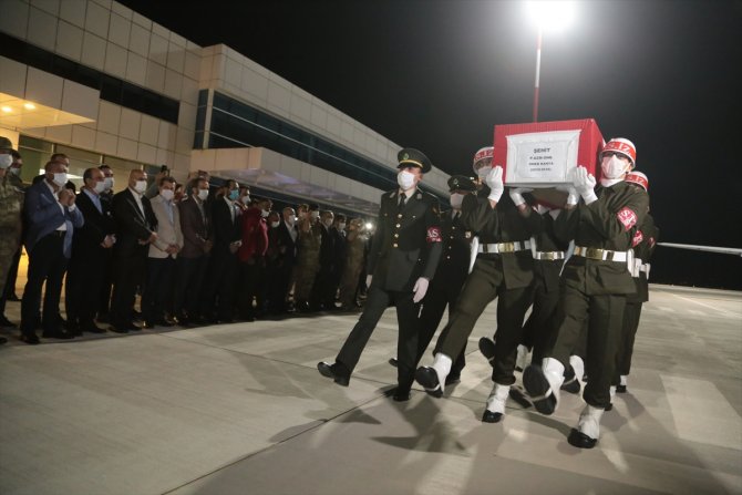 Şehit Uzman Onbaşı Ömer Kahya'nın cenazesi Kahramanmaraş'a getirildi