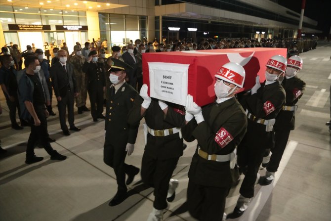 Şehit Uzman Onbaşı Ömer Kahya'nın cenazesi Kahramanmaraş'a getirildi
