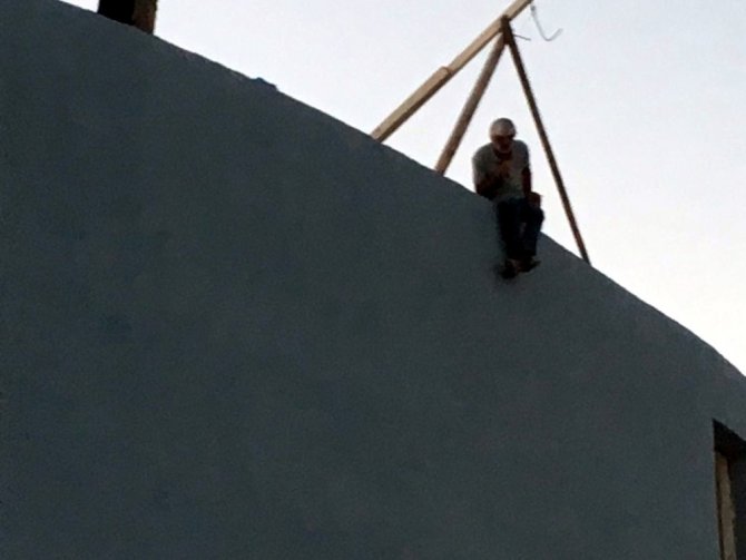 Konya'da inşaat işçisi çalıştığı inşaatta intihara kalkıştı