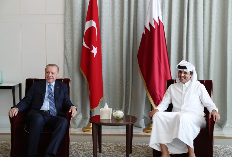 Cumhurbaşkanı Erdoğan, Katar Emiri Al Sani ile görüştü (2)