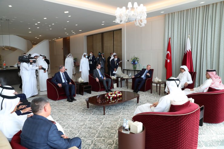 Cumhurbaşkanı Erdoğan, Katar Emiri Al Sani ile görüştü (2)