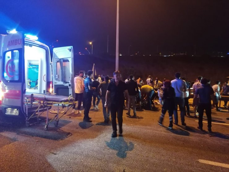 Gebze’de yolcu otobüsü devrildi: 1 ölü, 14 yaralı