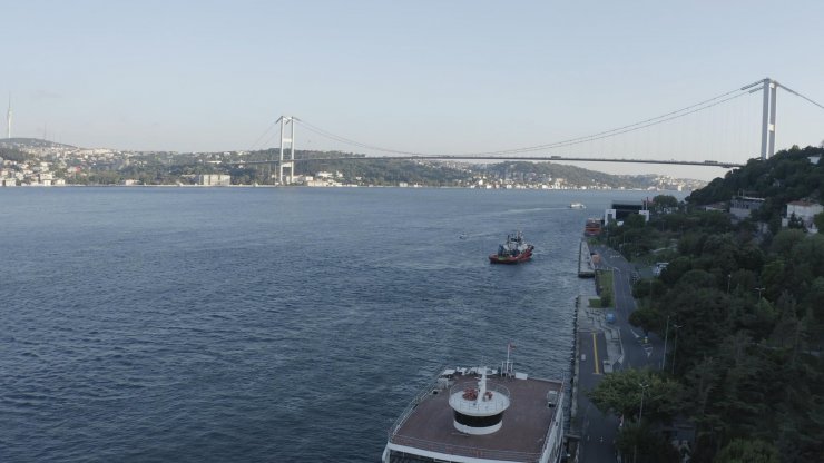 İstanbul Boğazı'nda drone ile paket servisi