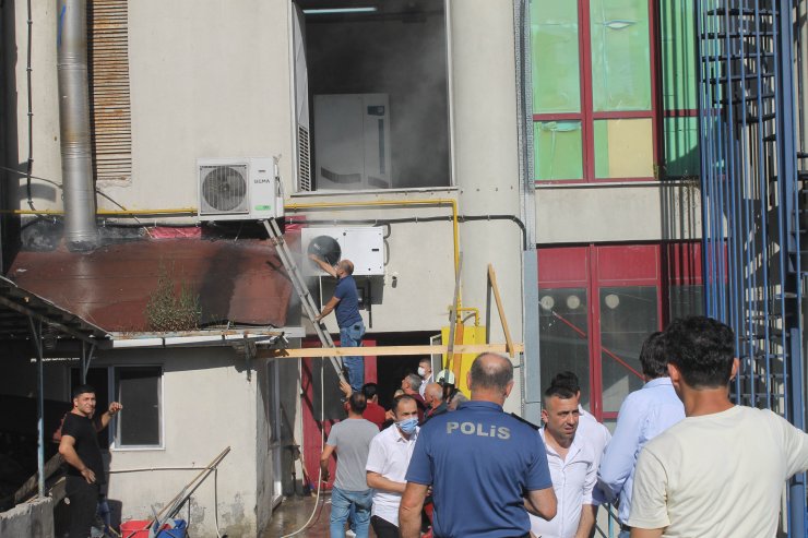 Sinop Polisevi’nde çıkan baca yangını korkuttu