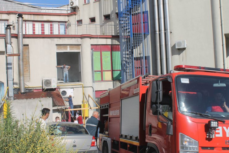 Sinop Polisevi’nde çıkan baca yangını korkuttu