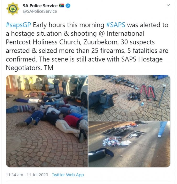 Güney Afrika’da bir kiliseye silahlı baskın: 5 ölü