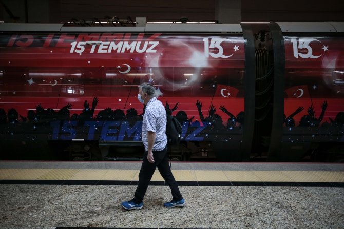 15 Temmuz Demokrasi ve Milli Birlik Treni, ilk seferinde Ankara'dan hareket etti