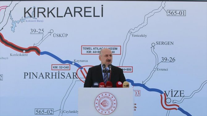 Ulaştırma Bakanı Karaismailoğlu: Saray-Kırklareli yolunun tamamlanmasıyla yıllık 98 milyon lira tasarruf edilecek