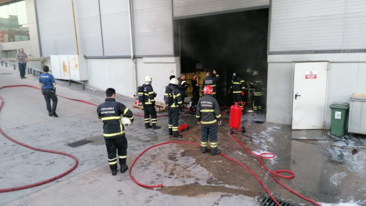 Gebze'de, yağ fabrikasında korkutan yangın