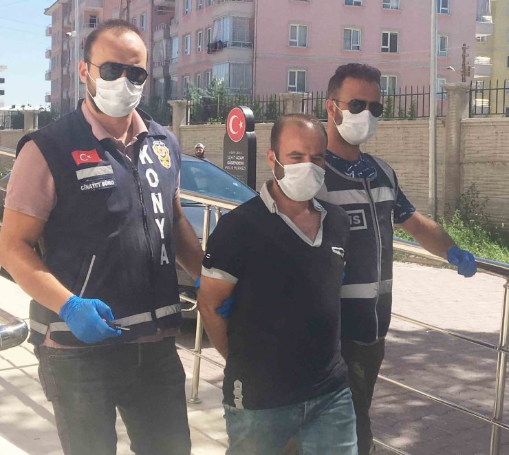 Konya'da miras kavgasında ağabeyini öldüren şüpheli, ayçiçeği tarlasında yakalandı