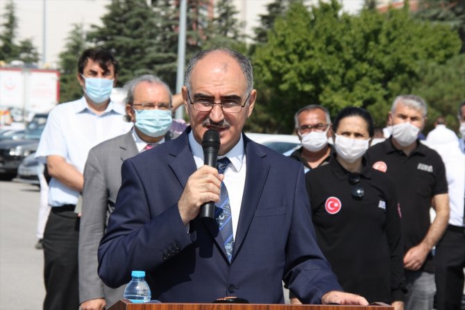 Konya'da 130 kamu aracı Kovid-19 ile mücadele için Sağlık İl Müdürlüğüne tahsis edildi